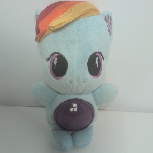 Playskool Friends MY LITTLE PONY Rainbow Dash Glow Pony Musical Nite Light Plush - Picture 1 of 6
